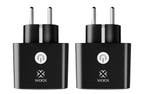 2dekans | Woox R6169 Wifi & Matter Smart Plug 2-pack – Zwart, Ophalen of Verzenden, Nieuw