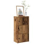 vidaXL Boekenkast 40x24x77 cm bewerkt hout oud houtkleurig, Verzenden, Nieuw