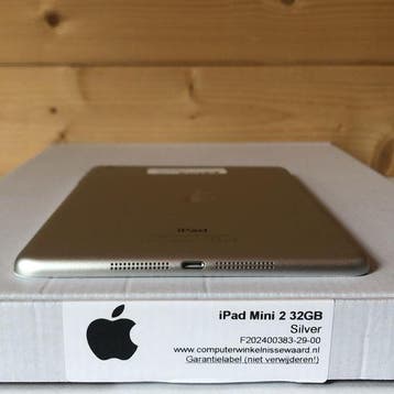 Apple iPad Mini 2 zilver 32GB 7,9 Wifi (4G) + garantie, Informatique & Logiciels, Apple iPad Tablettes, Ophalen of Verzenden