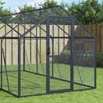 vidaXL Volière 1,79x6x1,85 m aluminium antracietkleurig, Verzenden