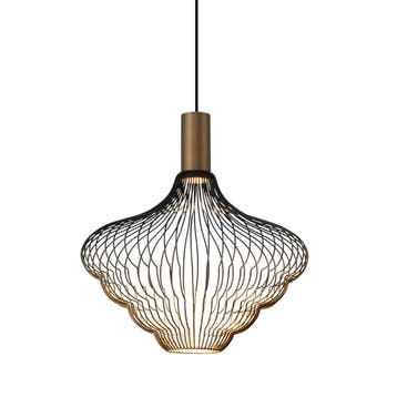 Moderne Hanglampen Asli Hanglamp Zacht Brons, Verzenden, Nieuw