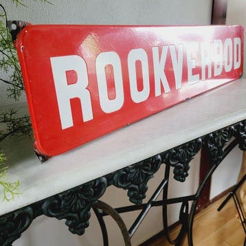 Groot Emaille Bord, Rookverbod, 1950 - Enseigne