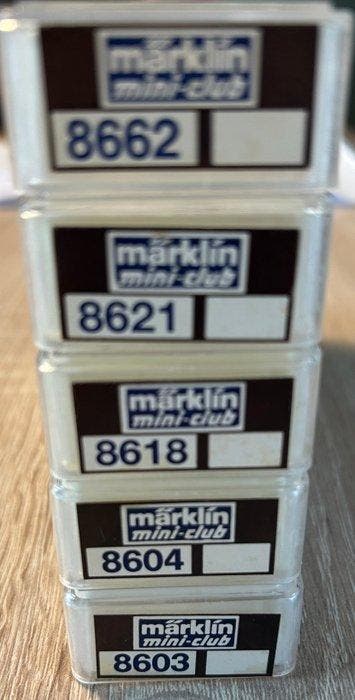 Märklin Z - 8603, 8604, 8618, 8621, 8662 - Modeltrein, Nieuw