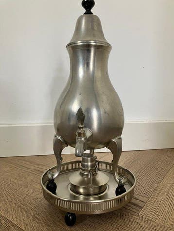 Metawa - Cafetière (3) - Étain - avec brûleur à alcool, Antiek en Kunst, Antiek | Keukengerei