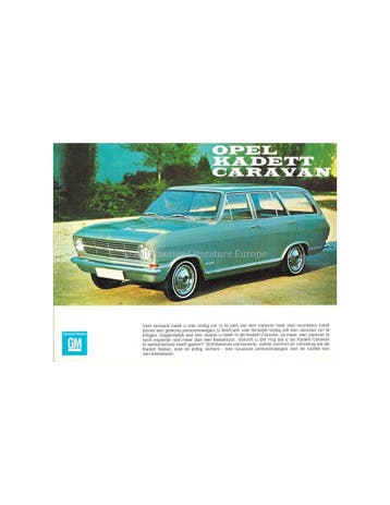 1967 OPEL KADETT B CARAVAN BROCHURE NEDERLANDS