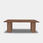 Tafel Boomstam Eikenhout  Half Rond  200x100, Huis en Inrichting, Nieuw