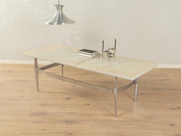 Salontafel - Roestvrij staal, Marmer - Marmeren salontafel