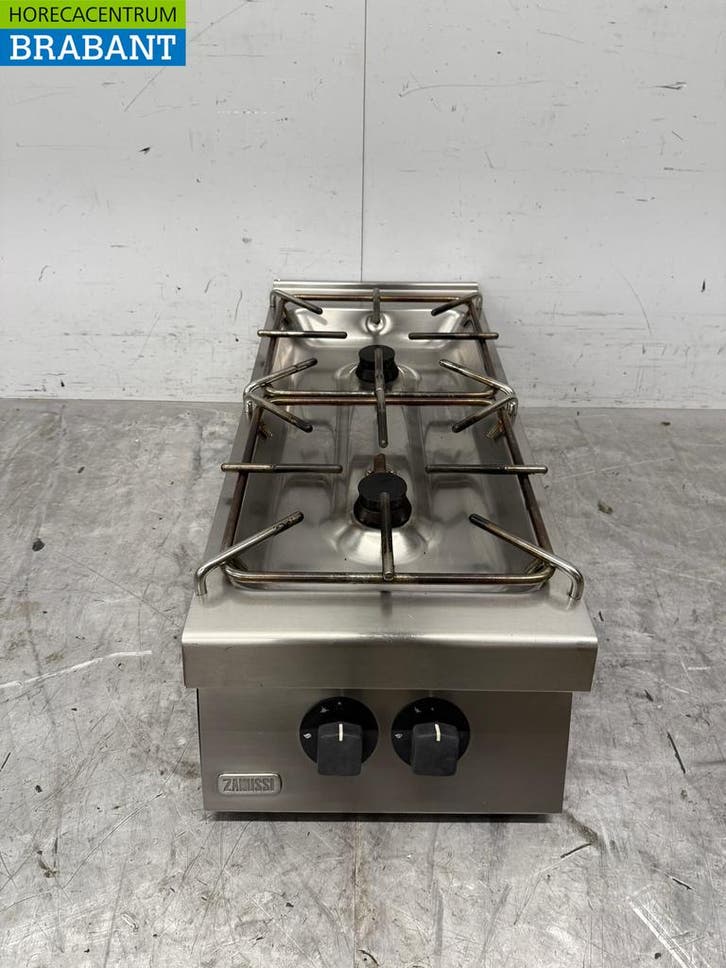 RVS Zanussi 2 Pits Opzet Fornuis GAS Horeca, Articles professionnels, Horeca | Équipement de cuisine, Enlèvement ou Envoi