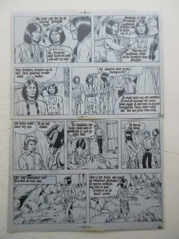 Bessy 13 - Broederstrijd + originele pagina (p.18) - 1 Album, Nieuw