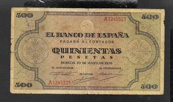 Spanje. - 4 Banknotes - Various Dates
