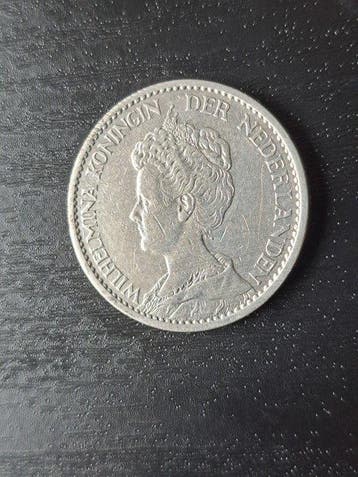 Nederland. Wilhelmina. 1 Gulden 1910 Zeldzaam, hoge