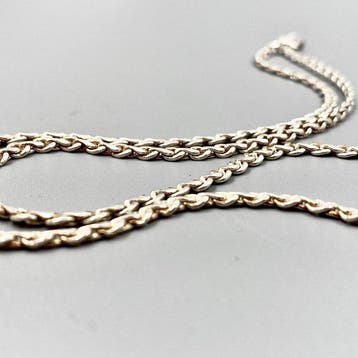 Argent - Collier - Chaîne en corde