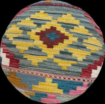 Poef Kelim - ( unused ) - kelim handgeweven - Kelim - 48 cm, Huis en Inrichting, Nieuw