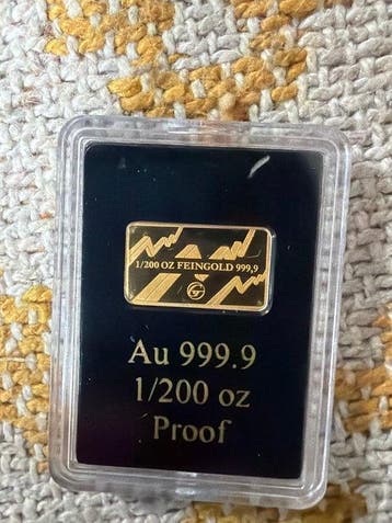 Wereld. Gold bar 2024 Bulle und Bär, 1/200 Oz(.999) (Zonder