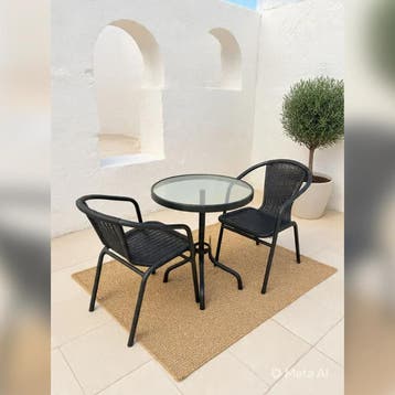 Luxe tuinset bistroset 60 Ø x 70 cm (Tuintafels & tuinsets), Jardin & Terrasse, Ophalen of Verzenden