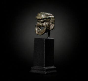 Oud-Romeins bronzen theatermasker - 3 cm
