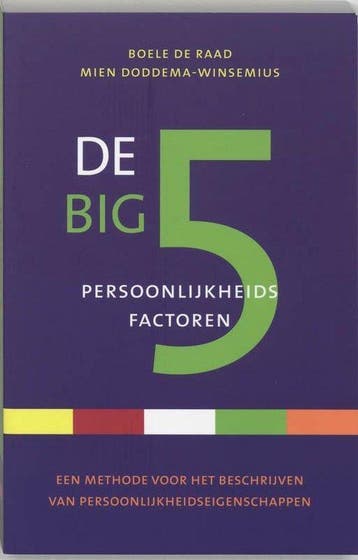 De Big 5 persoonlijkheidsfactoren - Boele de Raad - 97890571, Boeken, Verzenden, Nieuw