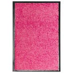 vidaXL Deurmat wasbaar 40x60 cm roze, Tuin en Terras, Verzenden, Nieuw
