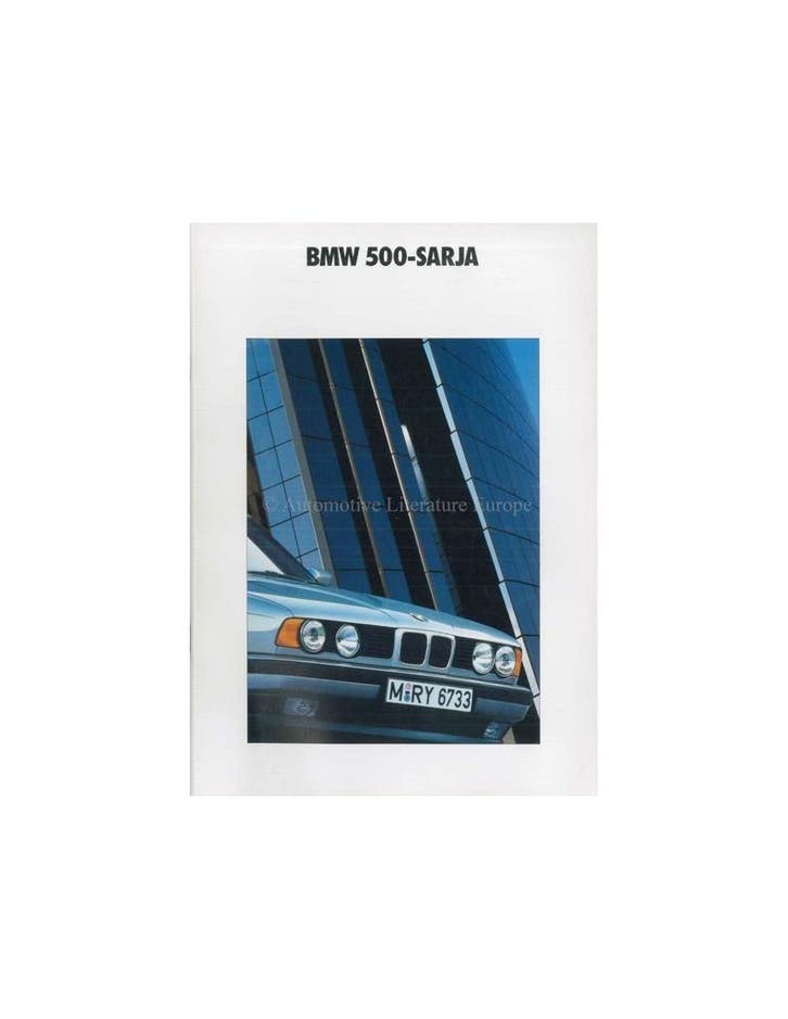 1990 BMW 5 SERIE BROCHURE FINS, Boeken, Auto's | Folders en Tijdschriften