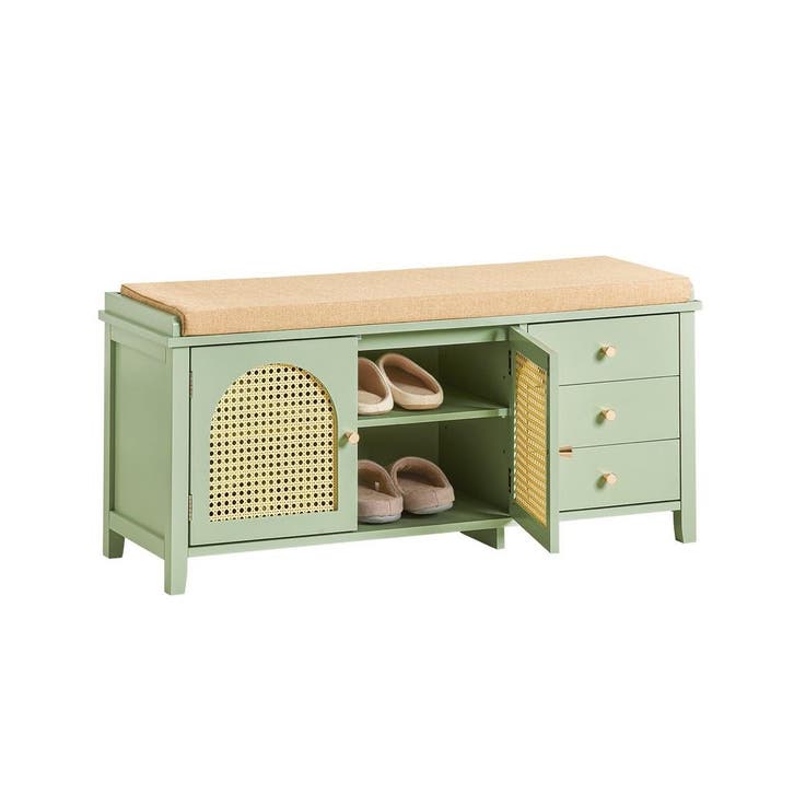 2dekans | SoBuy® FSR129-GR Schoenenbank, Schoenenkast,, Huis en Inrichting, Kasten | Schoenenkasten, Ophalen of Verzenden