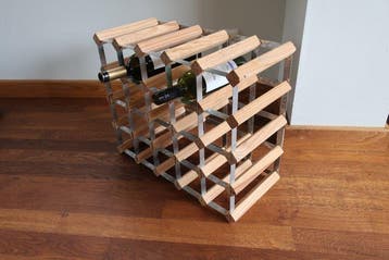 Wijnrek - Hout, RVS