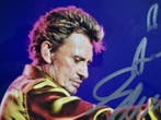 Attri. Daniel Angeli (1943) - Johnny Hallyday, Hand Signed,, Nieuw