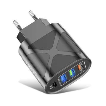 65W GaN Dual Port Stekkerlader - PD / Quick Charge 3.0 -, Verzenden, Nieuw