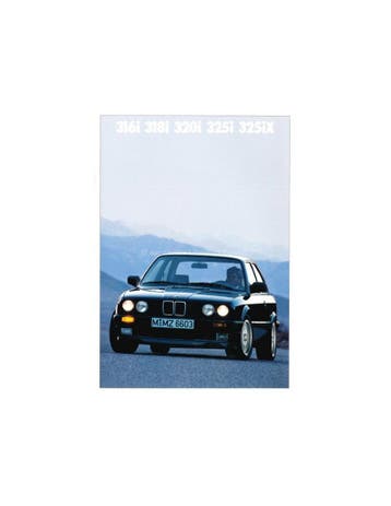 1988 BMW 3 SERIE SEDAN BROCHURE NEDERLANDS