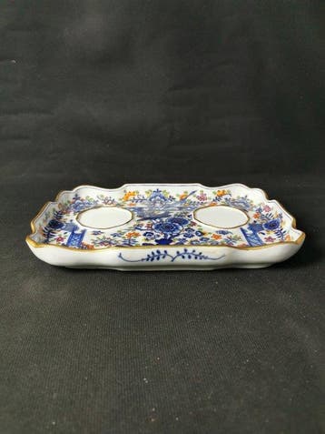 Meissen - Decoro indiano con rocce, fiori e uccelli,, Antiek en Kunst