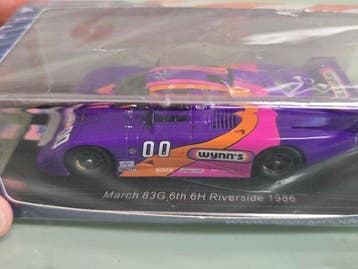 Spark 1:43 - Model raceauto - March 83G Wynns #00 6H, Hobby & Loisirs créatifs, Voitures miniatures | 1:5 à 1:12