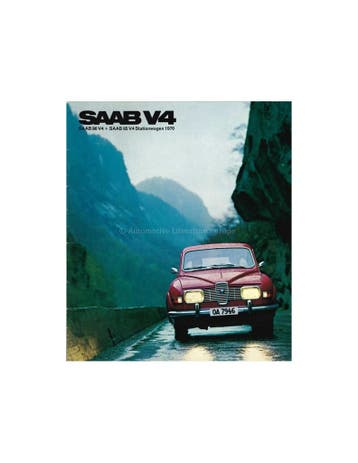 1970 SAAB 95 96 V4 BROCHURE NEDERLANDS, Ophalen of Verzenden, Nieuw