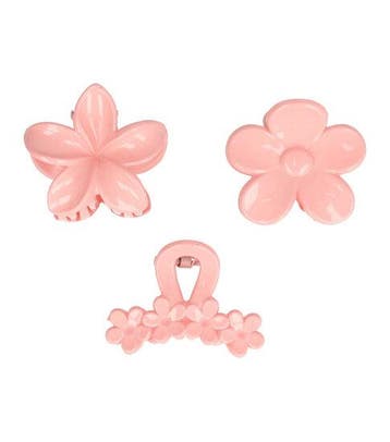 Haarspeld Haarklemmen 4cm – Bloemvorm – Lichtroze – Set van