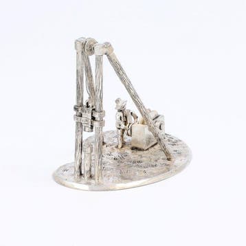 Heimachine - Beeldje - .835 zilver