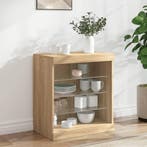 vidaXL Dressoir met LED-verlichting 60,5x37x67 cm sonoma, Huis en Inrichting, Kasten | Dressoirs, Verzenden, Nieuw