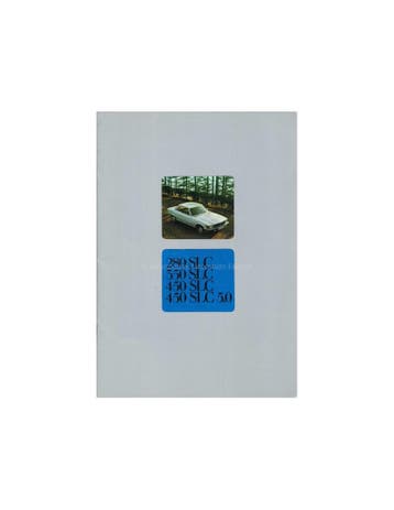 1979 MERCEDES BENZ SLC BROCHURE NEDERLANDS, Nieuw