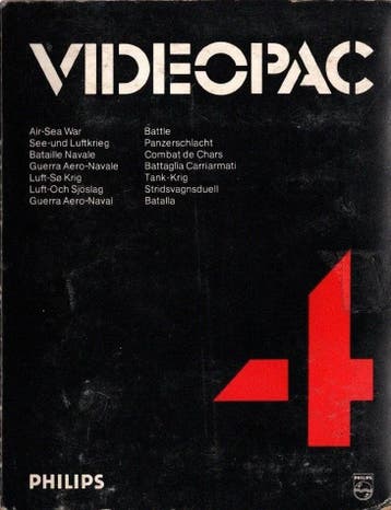 Philips Videopac 4 - Air-Sea War / Battle [Cardboard Case], Verzenden