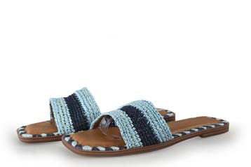 Tamaris Muiltjes in maat 38 Blauw, Kleding | Dames, Tamaris, Gedragen, Verzenden, Blauw