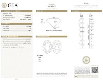 Ring - 18 karaat Witgoud - 1.49ct. tw. Diamant (Natuurlijk)