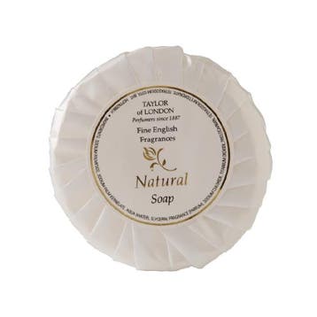 Natural zeep | 100 stuks | 25g |  4,6(Ø)cm Taylor of London, Verzenden, Nieuw in verpakking
