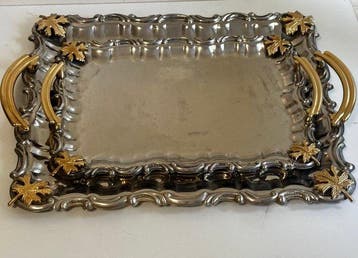 Plateau - Plaqué(e) argent, Antiquités & Art