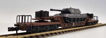 Minitrix N - Modeltrein goederenwagon (1) - Met de hand