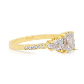 Bague - 18 carats Or jaune - 2.11ct. tw. Diamant (Naturelle)