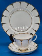 Royal Vale – Frühstücksgedeck – Bone China mit goldfarbenem