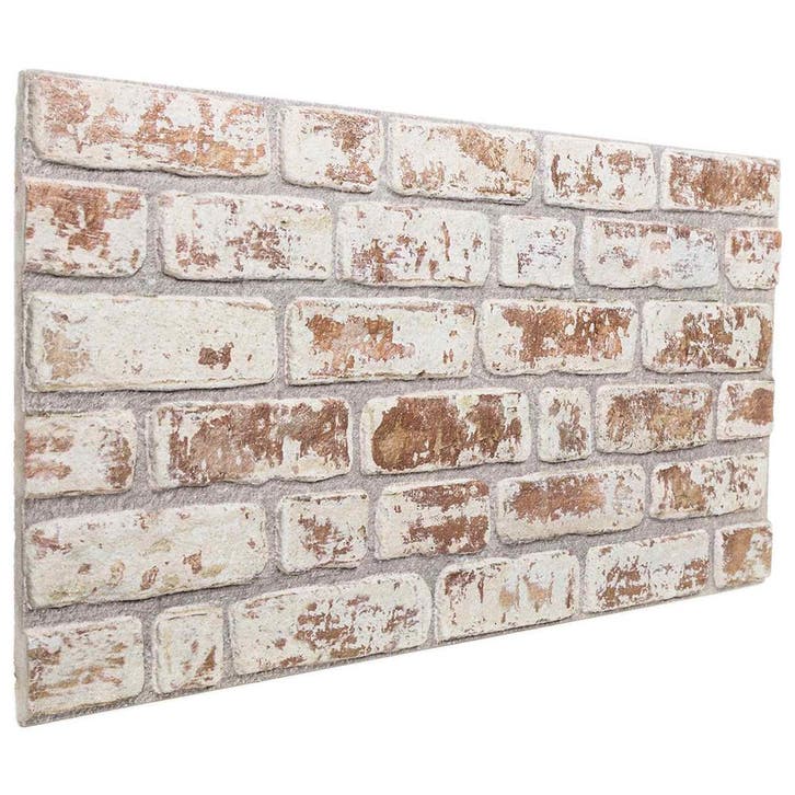 vidaXL Wandpanelen 10 pcs Rood en Wit 100 x 50 cm EPS-schuim, Bricolage & Construction, Plaques & Panneaux, Envoi