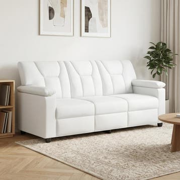 vidaXL bank / zetel Wit 191 x 85 x 93 cm Kunstleer, Verzenden, Nieuw
