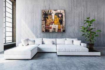 Eric Brumette - KISS ME LIKE BASQUIAT 62 - Toile L - LIMITED