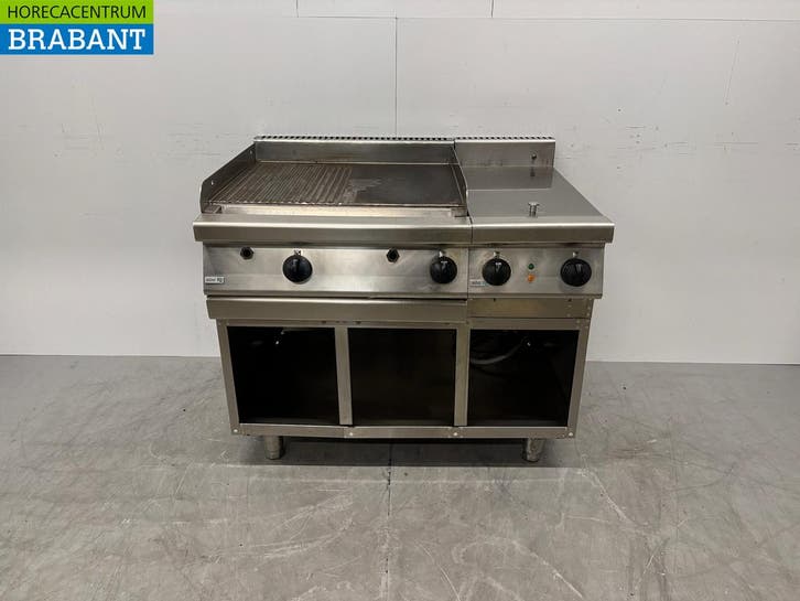 RVS Asber Bakplaat met Bain Marie 1 x 1/1 GN 105 cm GAS +, Zakelijke goederen, Horeca | Keukenapparatuur, Ophalen of Verzenden
