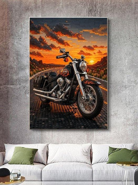 Shayer - LEGO Harley-Davidson – The Brick Road Rebel - XL -, Kinderen en Baby's, Speelgoed | Duplo en Lego