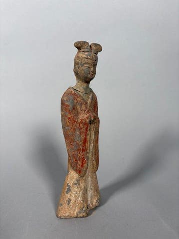 Oud Chinees, Tang-dynastie Terracotta Mingqi - 19.5 cm