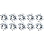 Spot Armatuur 10 Pack - Kantelbare GU10 Inbouwspot met LED T, Huis en Inrichting, Verzenden, Nieuw